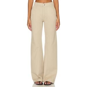 ANINE BING Briley Wide Leg Pant - 25 Oatmeal